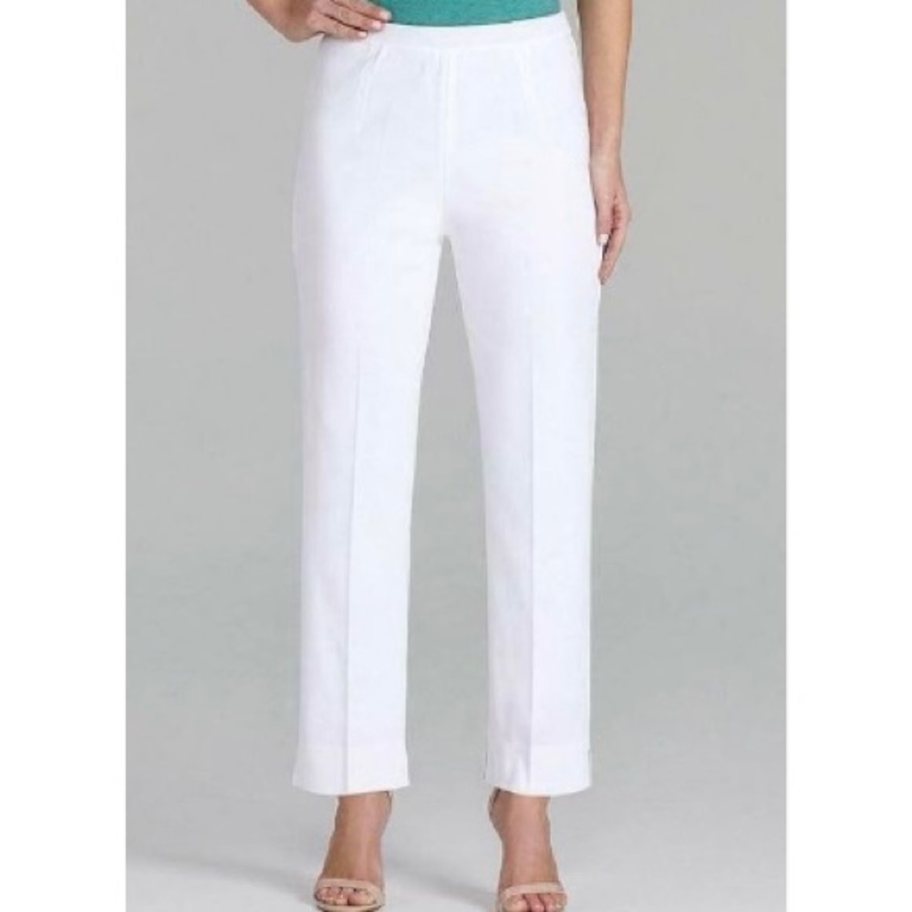 MING WANG Lined Knit Pull-On Pants